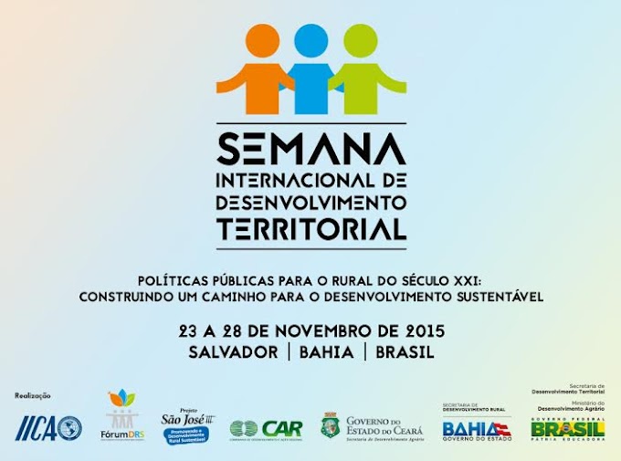 Salvador sedia Semana Internacional de Desenvolvimento Territorial