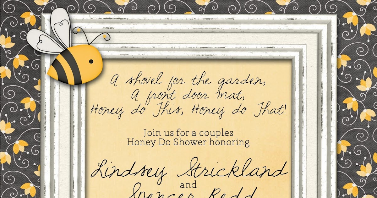 Slightly Askew Designs Honey Do WEdding Shower