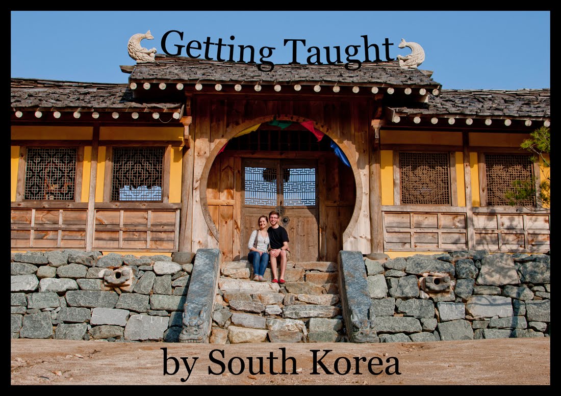<center>Hannah & Jason<br> Getting Taught by <br>South Korea</center>