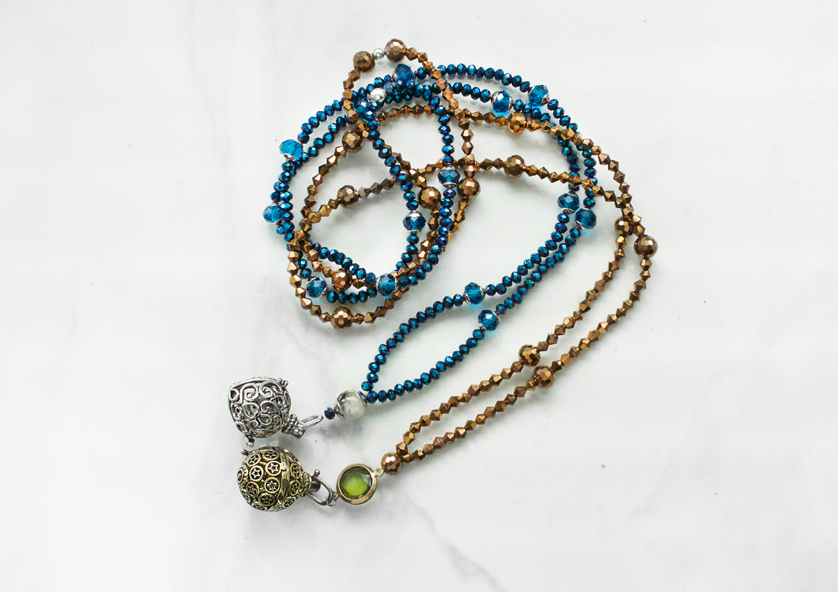 Treasure Chest bohemian beaded necklaces by Allison Beth Cooling