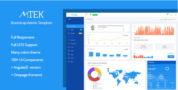 MTek - Admin Template Bootstrap + AngularJS MTek - Admin Template Bootstrap + AngularJS