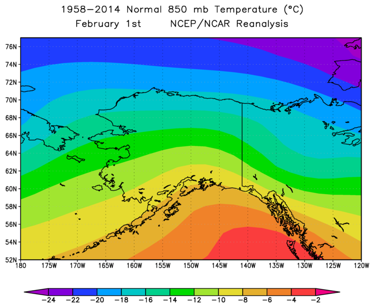 Deep Cold Alaska Weather & Climate Seasonal Temperatures Aloft