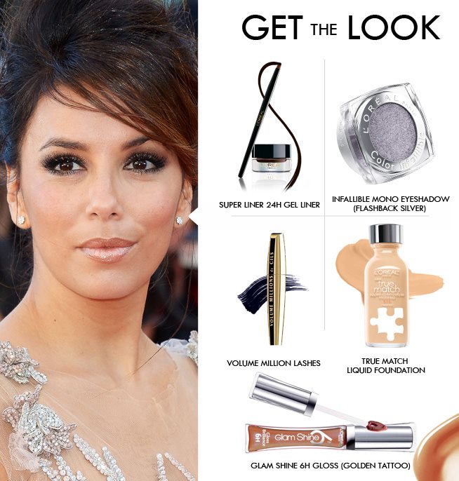 Cannes 2012 Day 1 Eva Longoria Dress and Makeup Breakdown (Photos + Video)