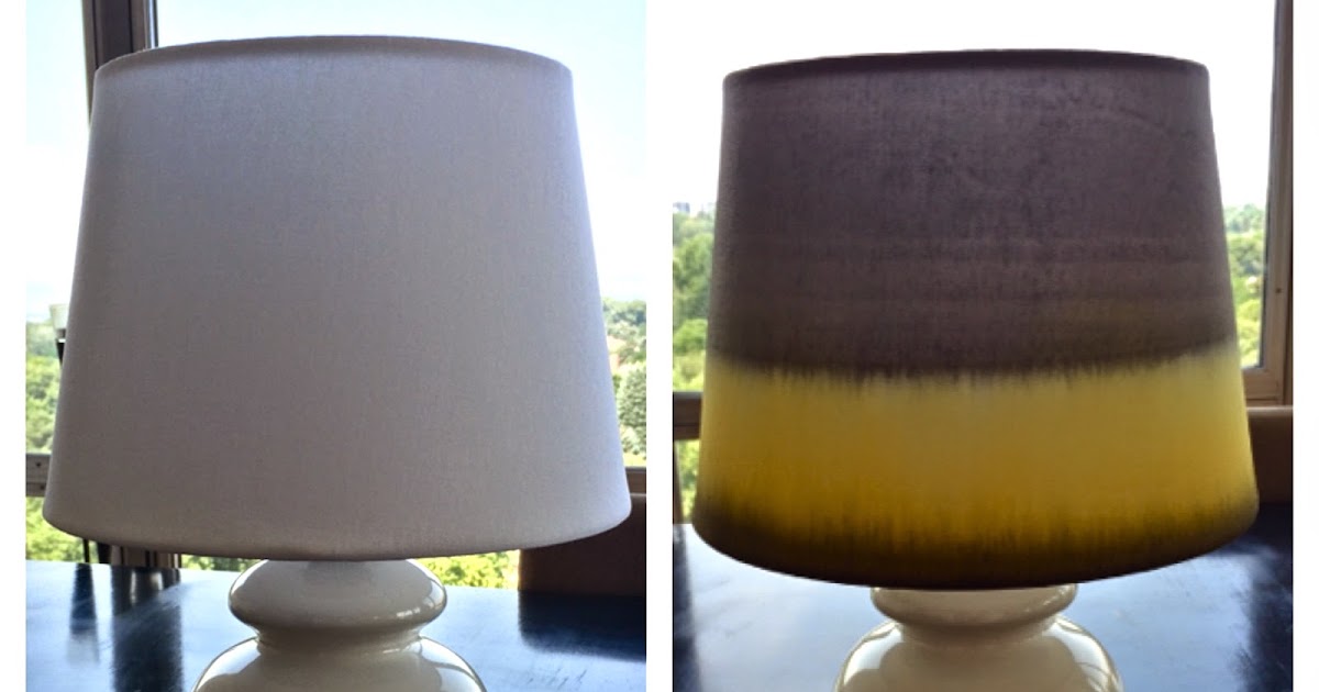 Dyeing to Make Dip Dyed Lampshade