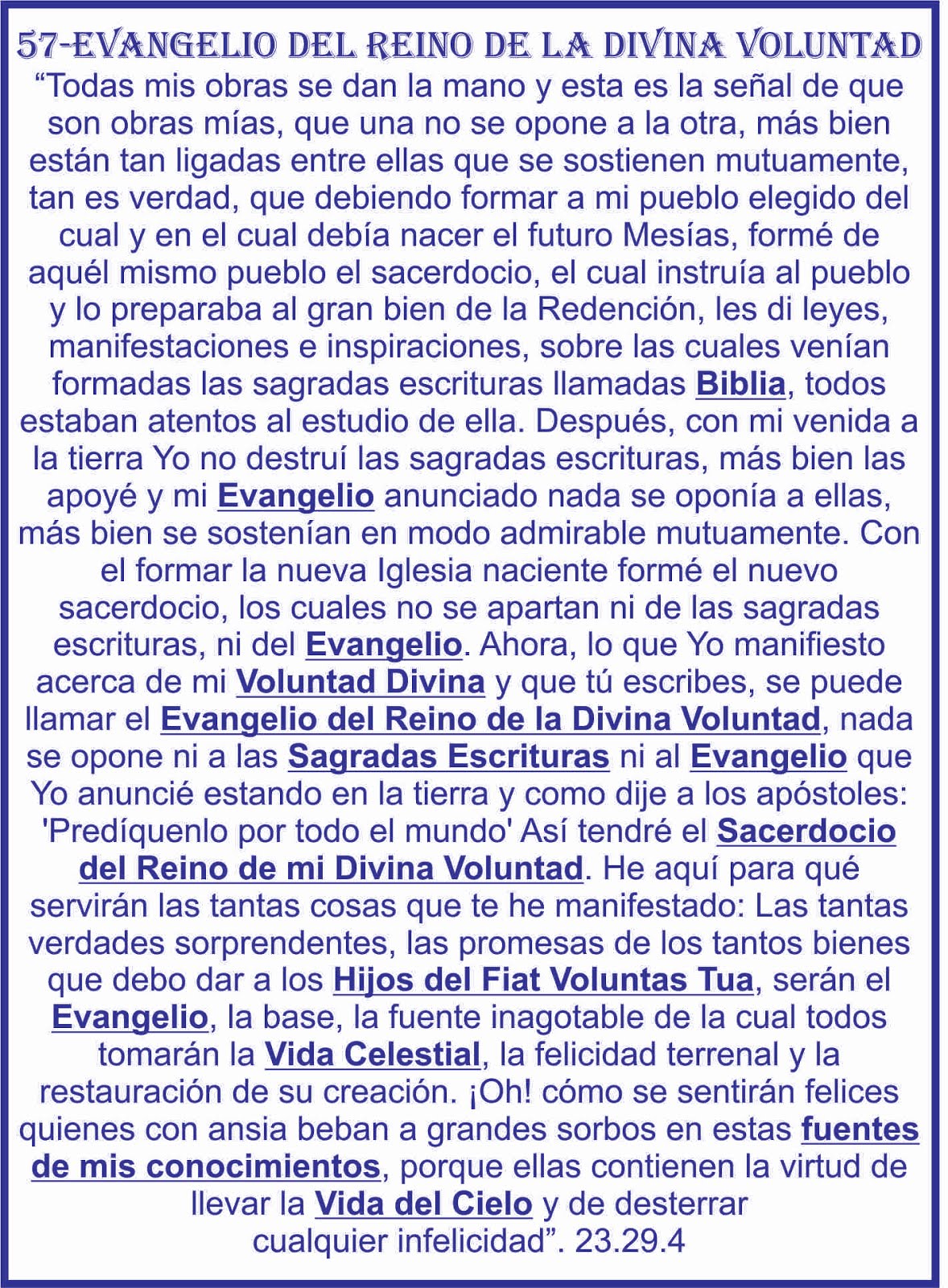 57-EVANGELIO DEL REINO DE LADIVINA VOLUNTAD