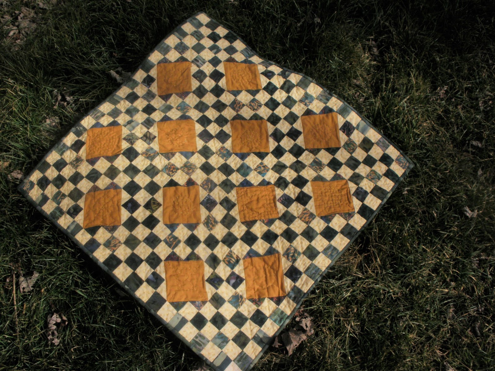 High Road Quilter Quilt Reveal Cheddar Cheese and Crackers