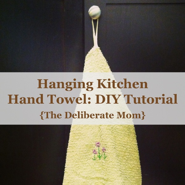 Hanging Kitchen Hand Towel Easy DIY Tutorial