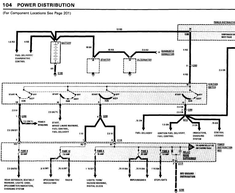 repair-manuals: BMW 318i 1984 Electrical Troubleshooting Manual
