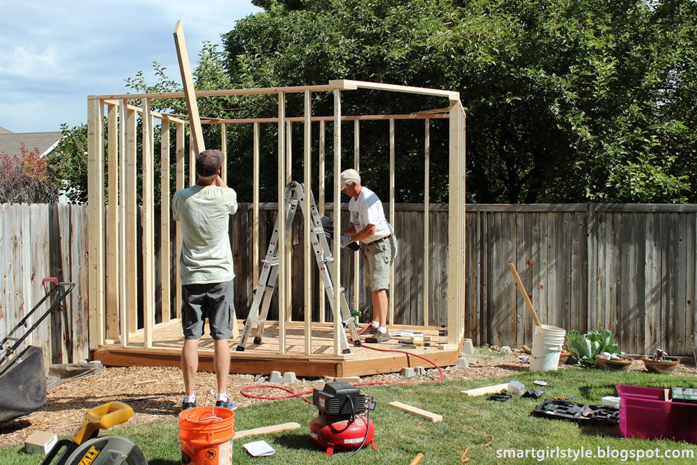 smartgirlstyle: Backyard Shed: In the Works