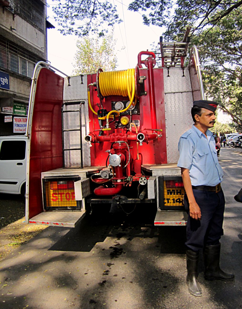 Stock Pictures Fire Station and Fire engine