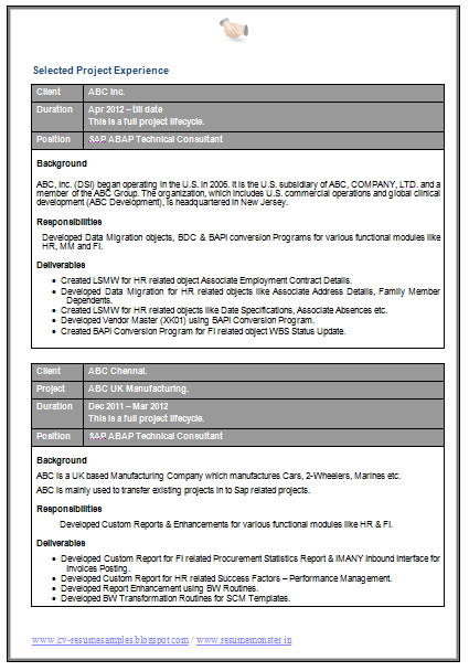 resume word document