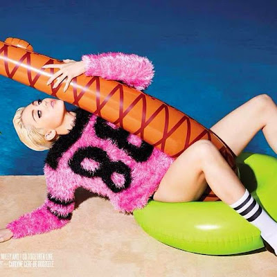 Miley Cyrus topless in V Magazine