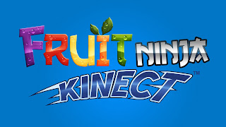 Fruit Ninja Logo Blue Background Colorful Text HD Wallpaper