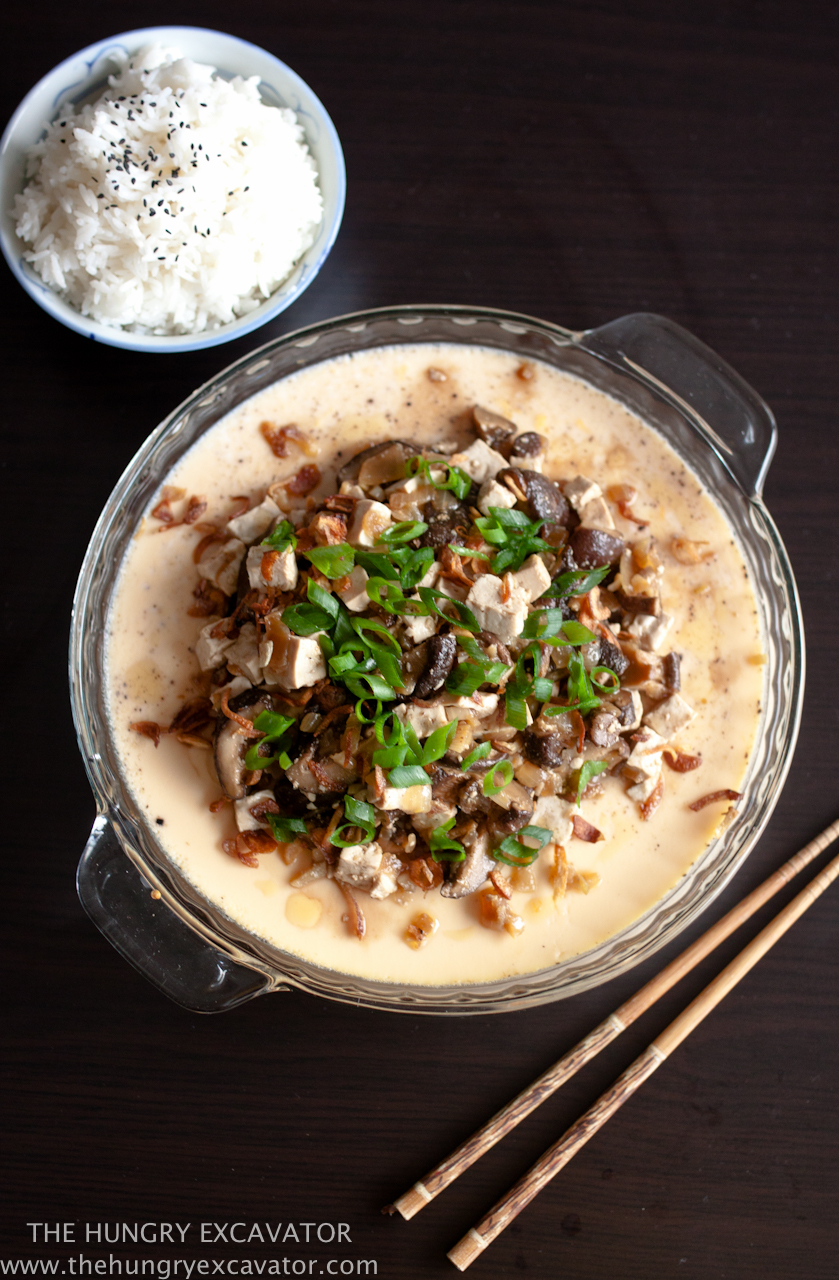 The Hungry Excavator Chinese Steamed Egg Custard Recipe