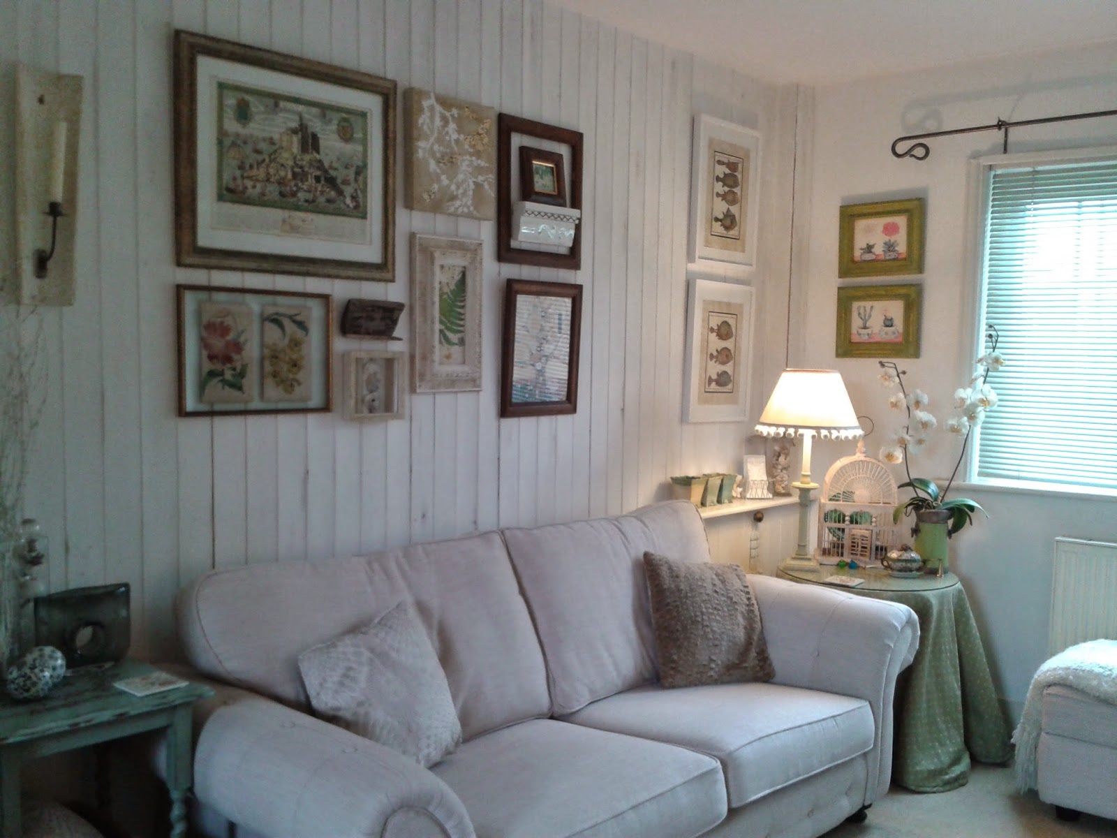 just paint it white updating the gallery wall and milk paint