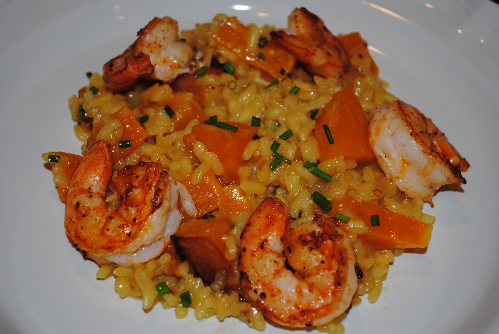 Date Night Butternut Squash Risotto with Spicy Shrimp The Enchanted