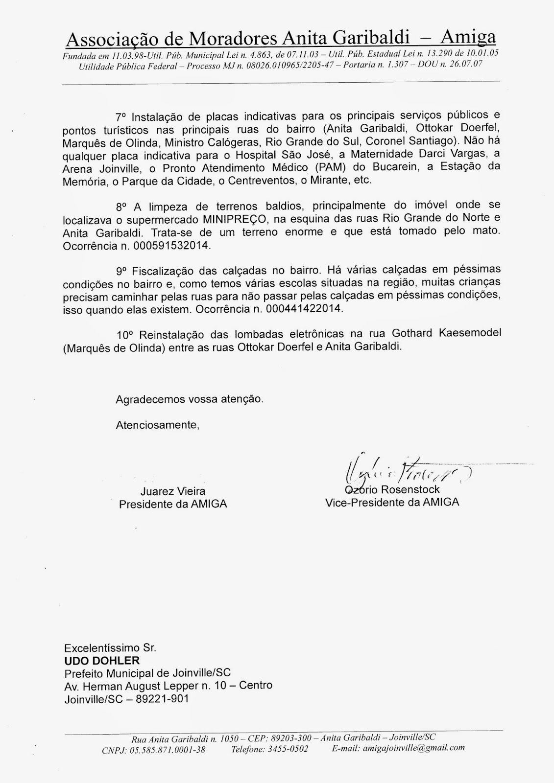Amiga Associa O De Moradores Anita Garibaldi 2014 Amiga Associa O De Moradores Anita Garibaldi 2014
