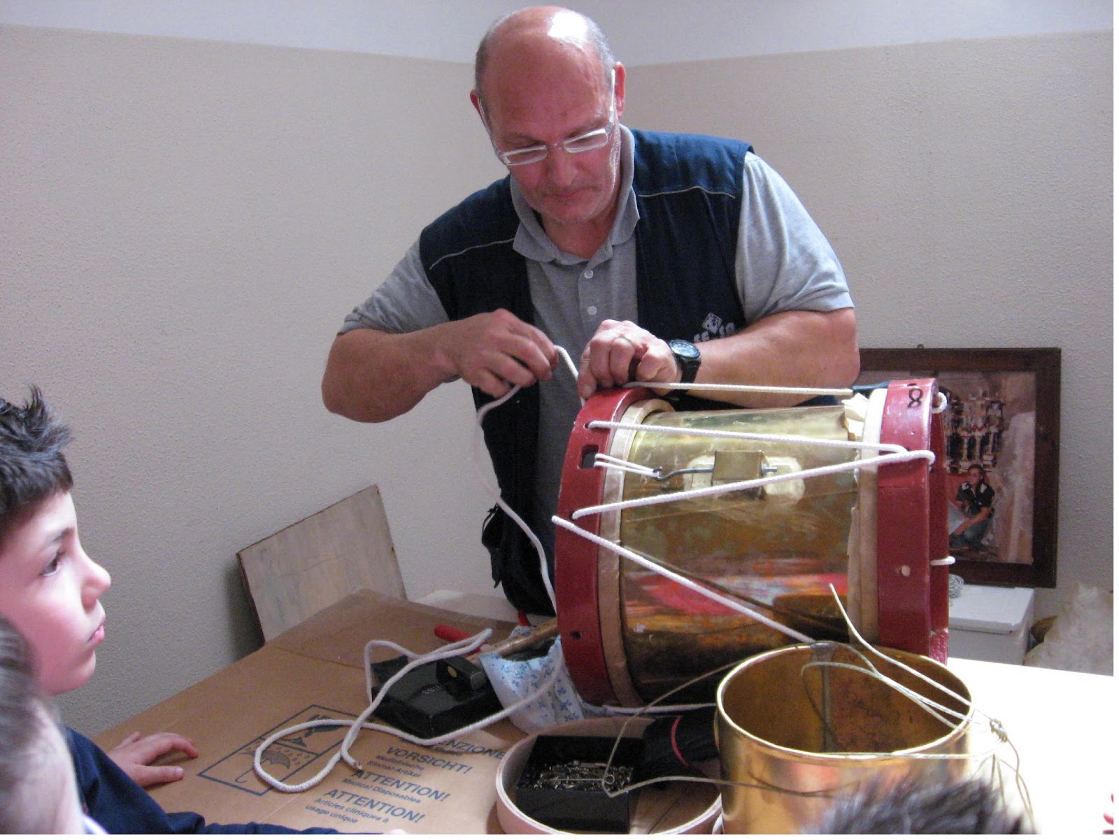 I Gremianti Come si costruisce un tamburo