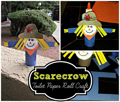 scarecrow toilet paper roll craft