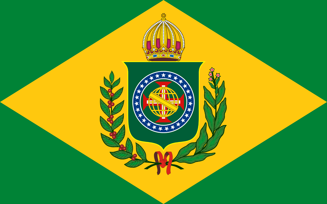Bandeira do Brasil Imperial - Atualizada com as 27 Estrelas - Modelo (10 X 16)