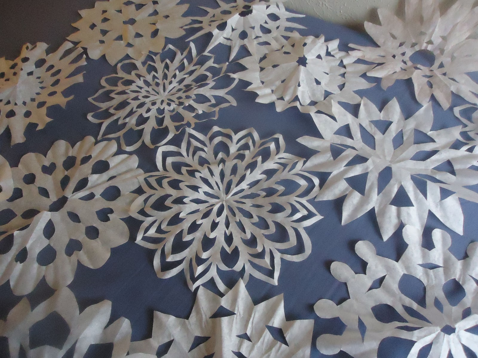 Crafter on a Budget Coffee Filter Snowflakes Tutorial
