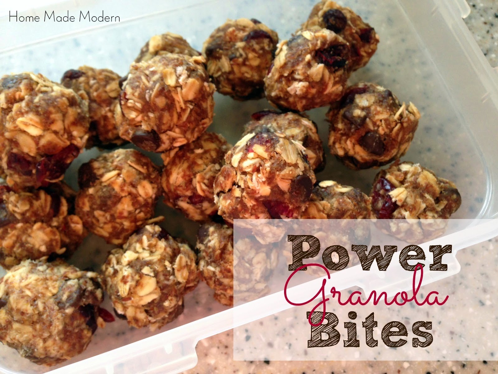 Home Made Modern Recipe of the Week Power Granola Bites