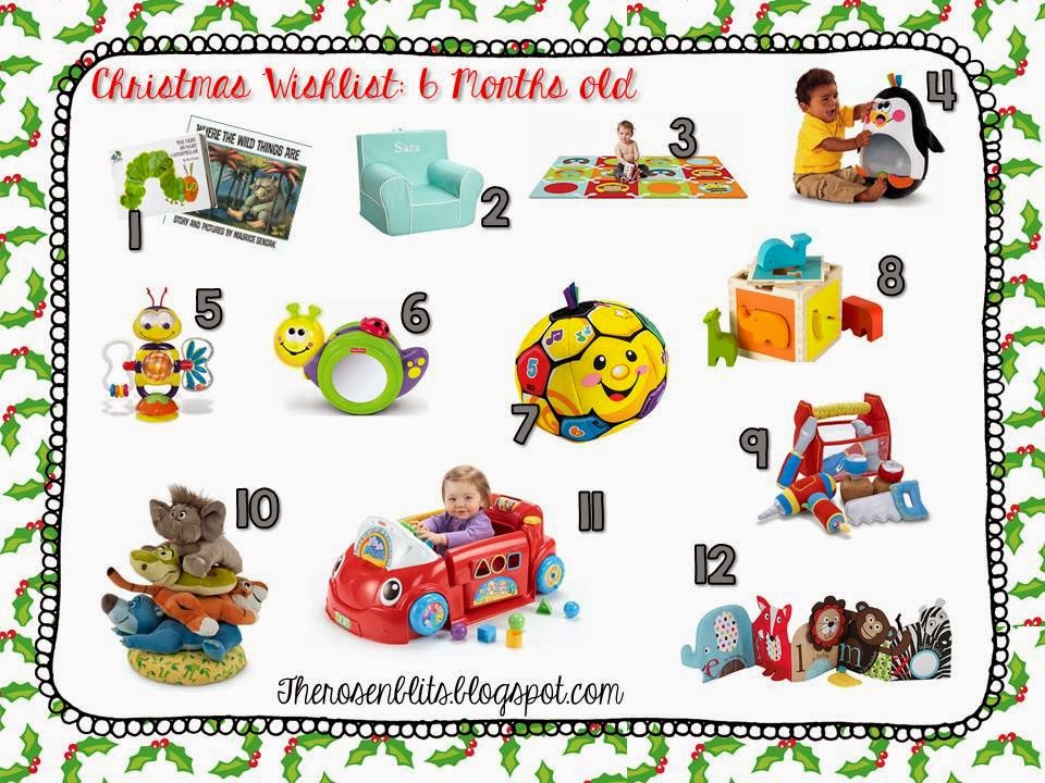 christmas list for 6 month old