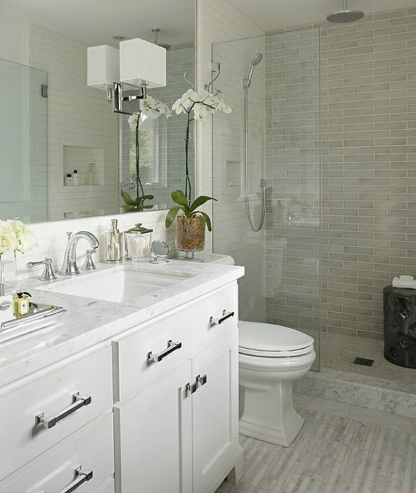 Ideas de diseños de baños pequeños - Colores en Casa
