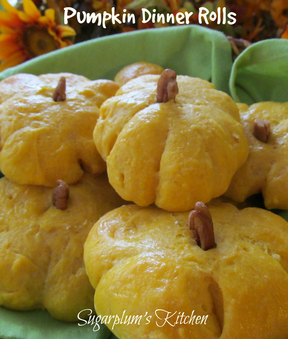 Sugarplum's Kitchen Pumpkin Dinner Rolls