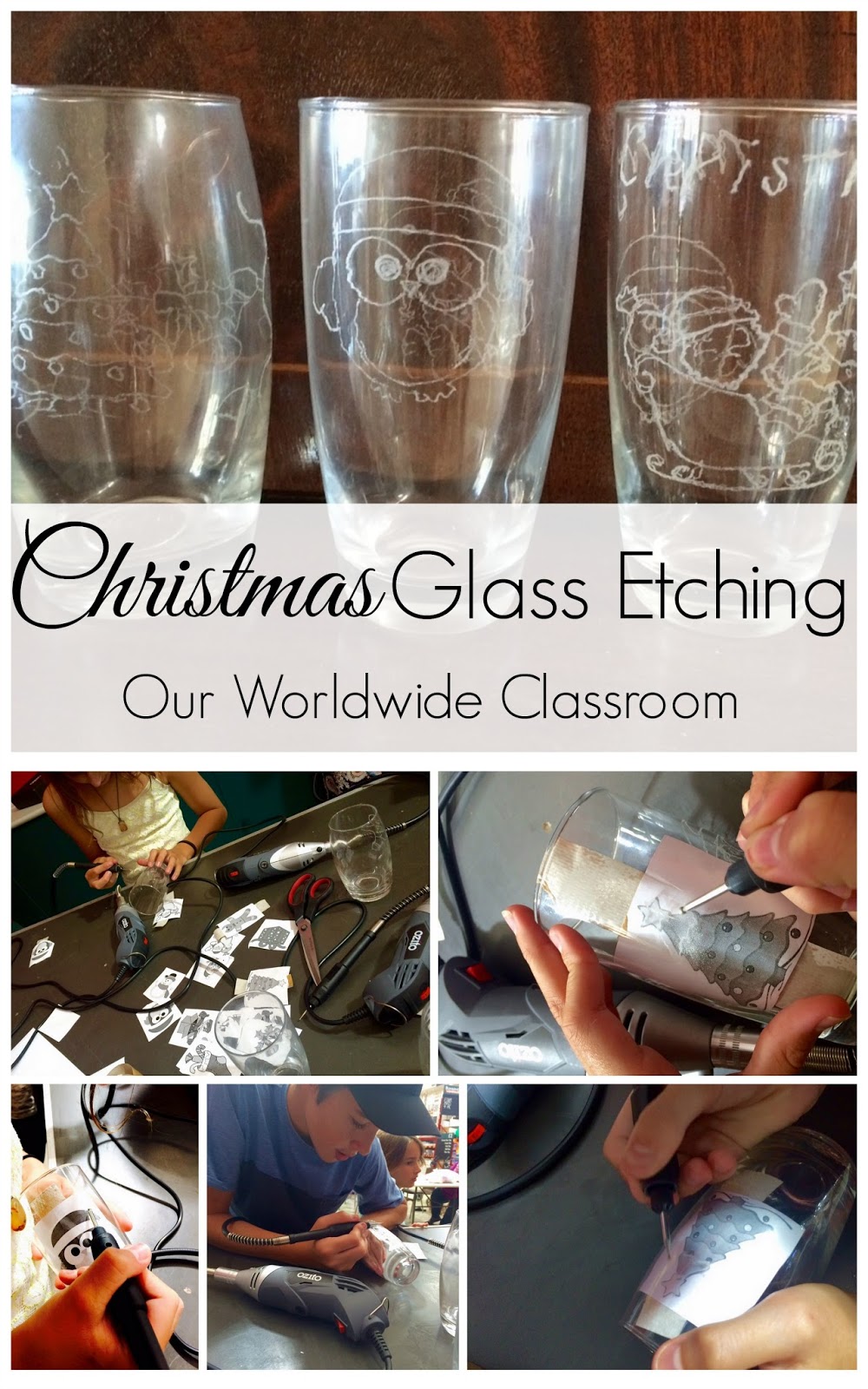 Christmas Glass Etching Week 2 Link Up