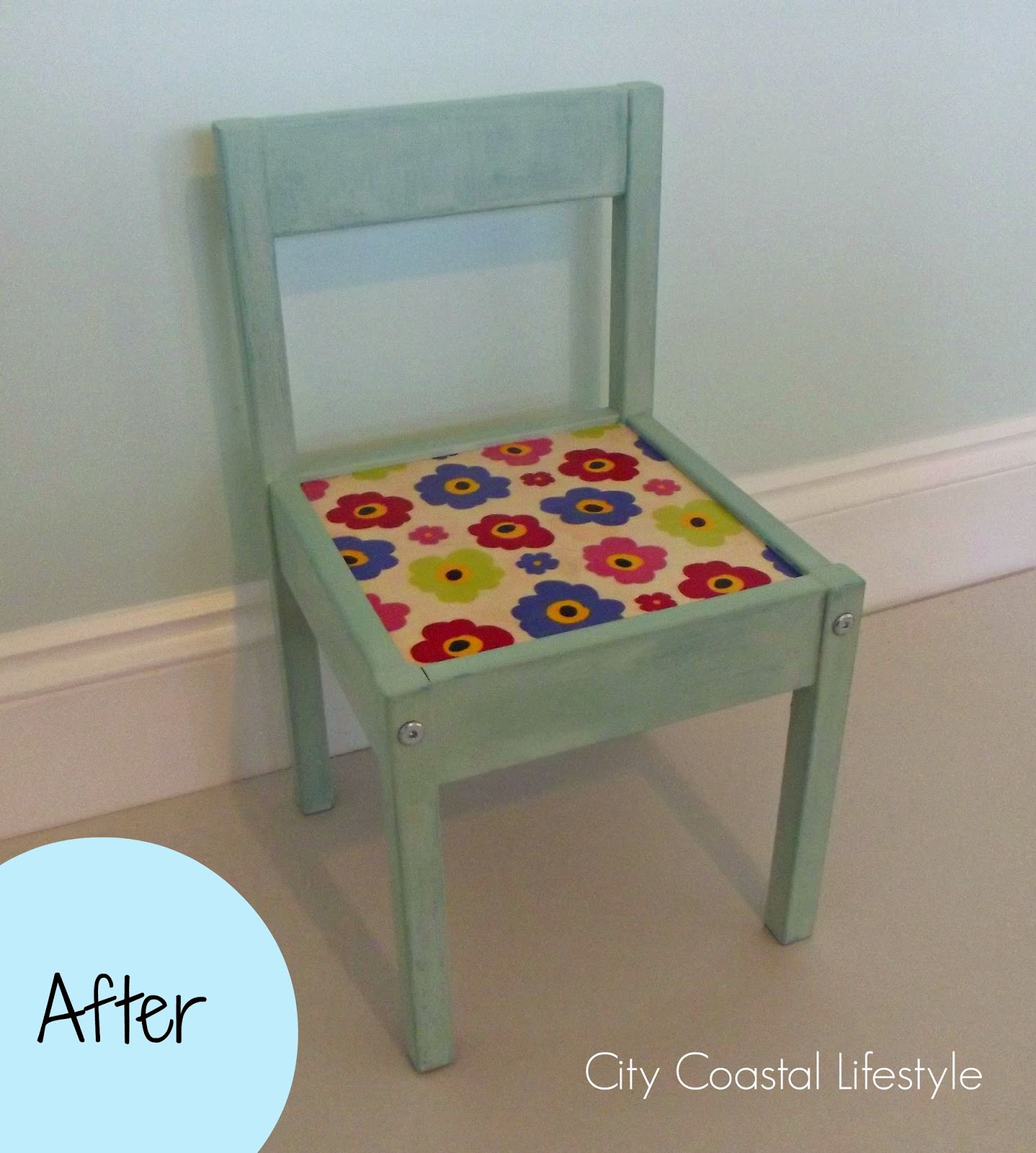 . Upcycled IKEA Kid's Chairs a makeover