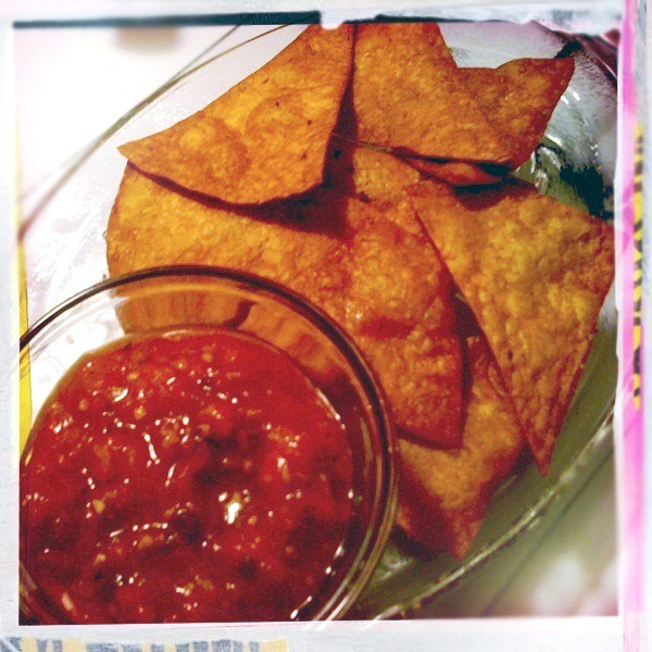 Café Patryn Good Eats Low Carb Tortilla Chips & Homemade Salsa