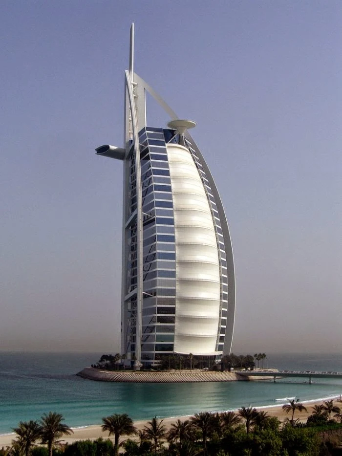 Burj Al Arab a luxury hotel in , United Arab Emirates.