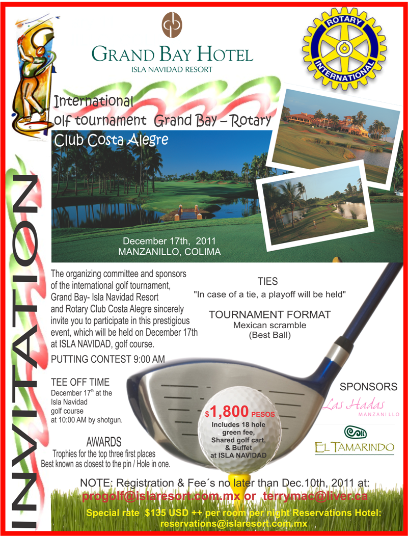 Living Barra de Navidad International Golf Tournament Rotary Club