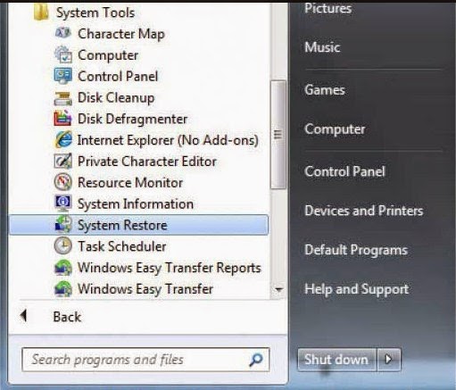 Cara Menggunakan System Restore Pada Windows 7