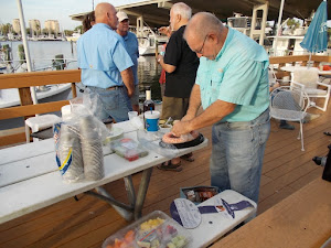 Lunch was extended to the Marina's deck. See YA in the upper right corner?