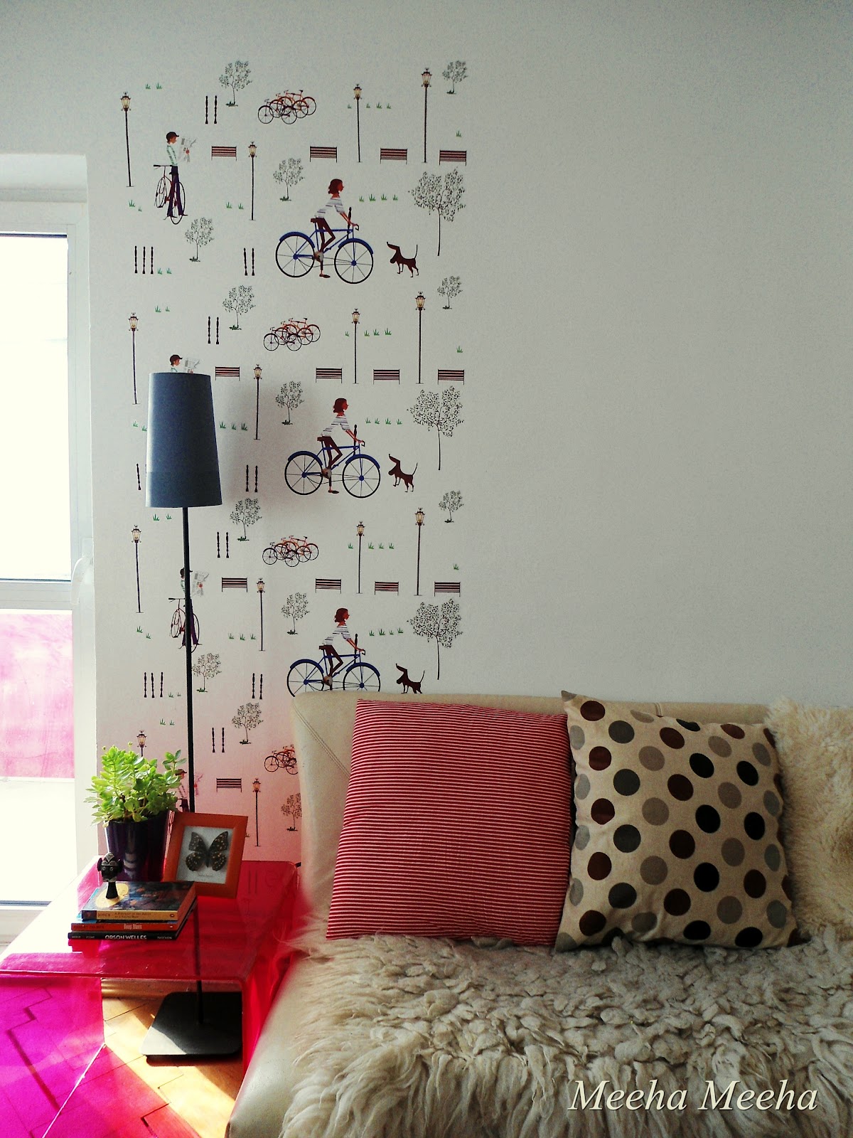 Meeha Meeha How to make a faux wallpaper