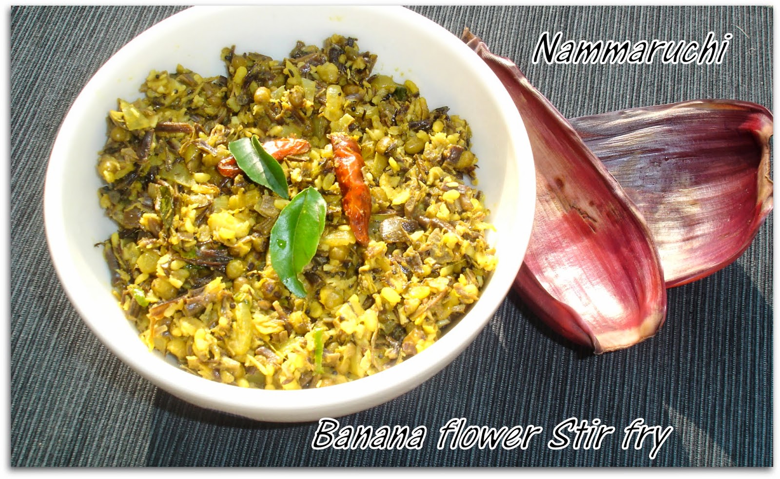 Namma Saviruchi Bale Hoovina Palya/Banana Flower Stir Fry/Subzi