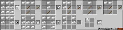 XtraCraft Mod craftings