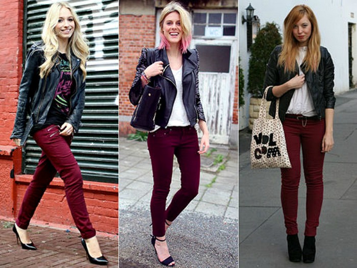 I Heart Beauty and Fashion Fashion 5 x bordeauxrode broek