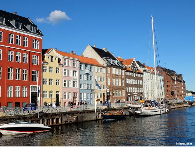 Nyhavn, Nouveau Port Copenhague maison de couleurs canal bateaux amarrés