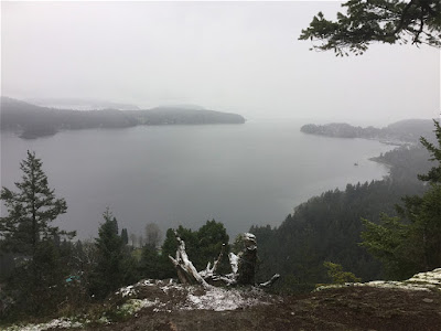 View towards Gibsons BC from the top of Soames Hill