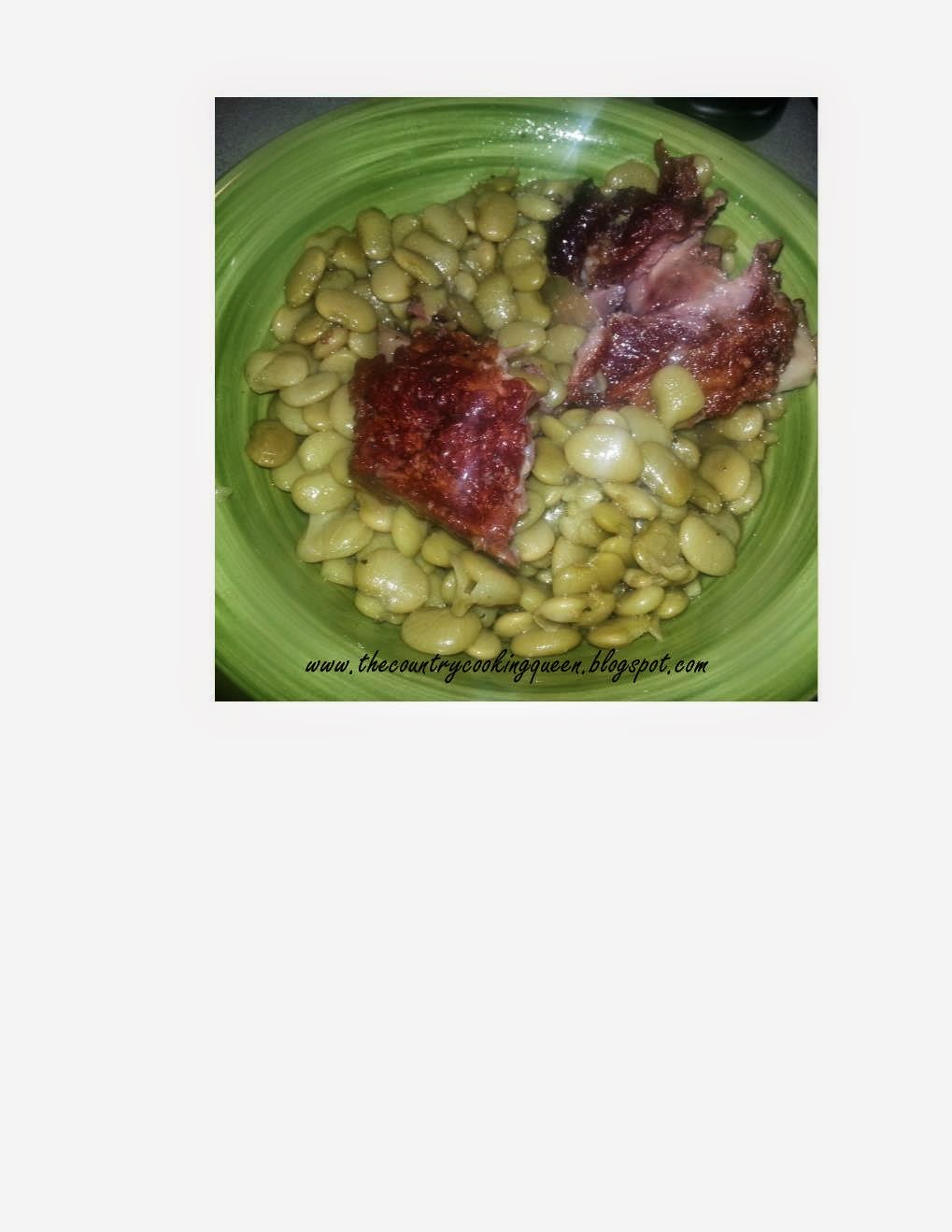 The Country Cooking Queen SLOW COOKER LIMA BEANS
