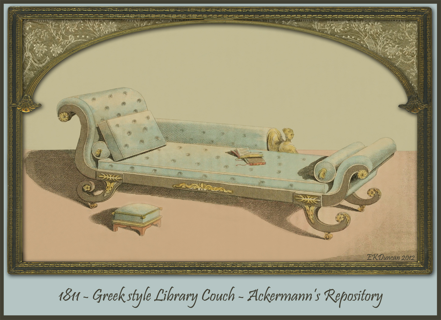 EKDuncan My Fanciful Muse Regency Furniture 1809 1815 Ackermann's Repository Series 1