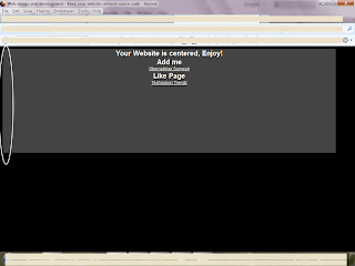 Web design and development - Without the use of Margin 0 auto - source code