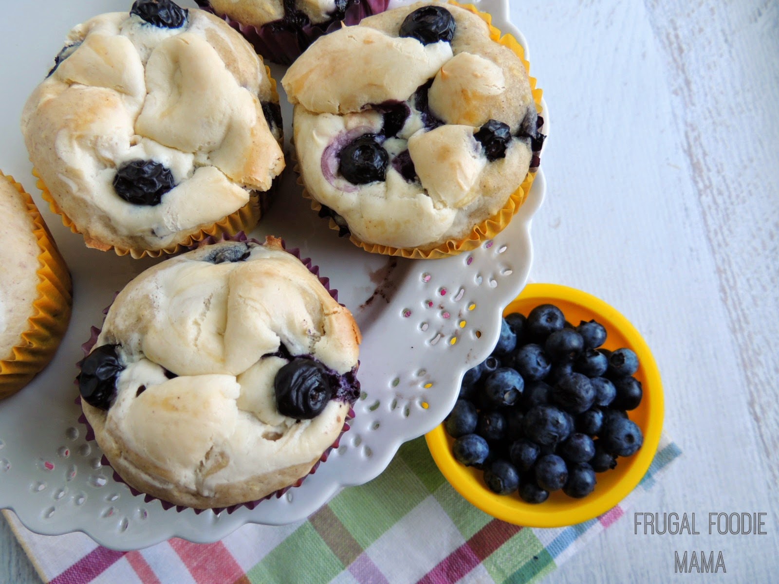 Frugal Foodie Mama Blueberry Zucchini Cream Cheese Muffins