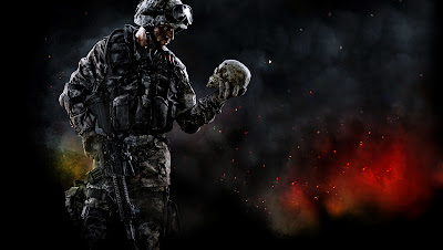 Warface Soldier Holding Skull HD Game Wallpaper