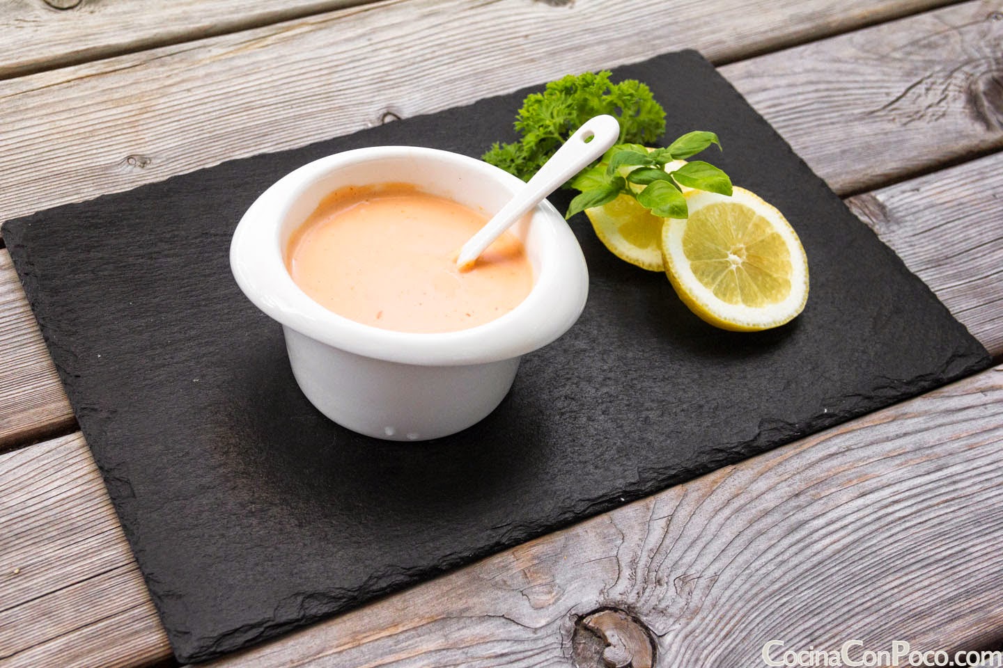 Salsa Rosa Rosada o salsa cóctel Receta fácil Recetas paso a paso