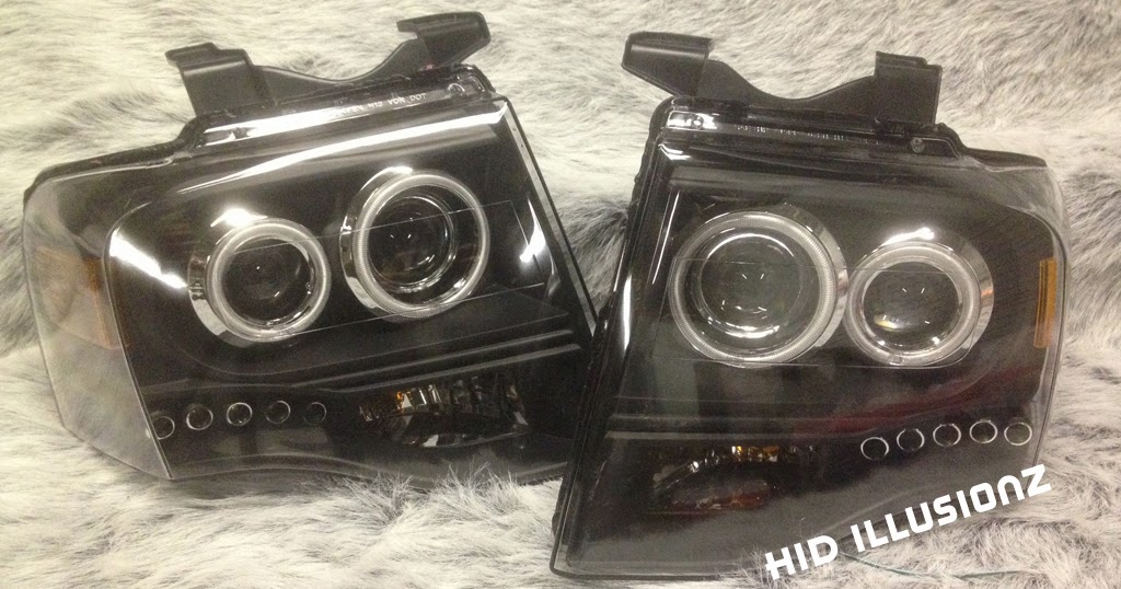HID ILLUSIONZ Ford Expedition Morimoto Mini H1 Quad Setup HID Retrofit