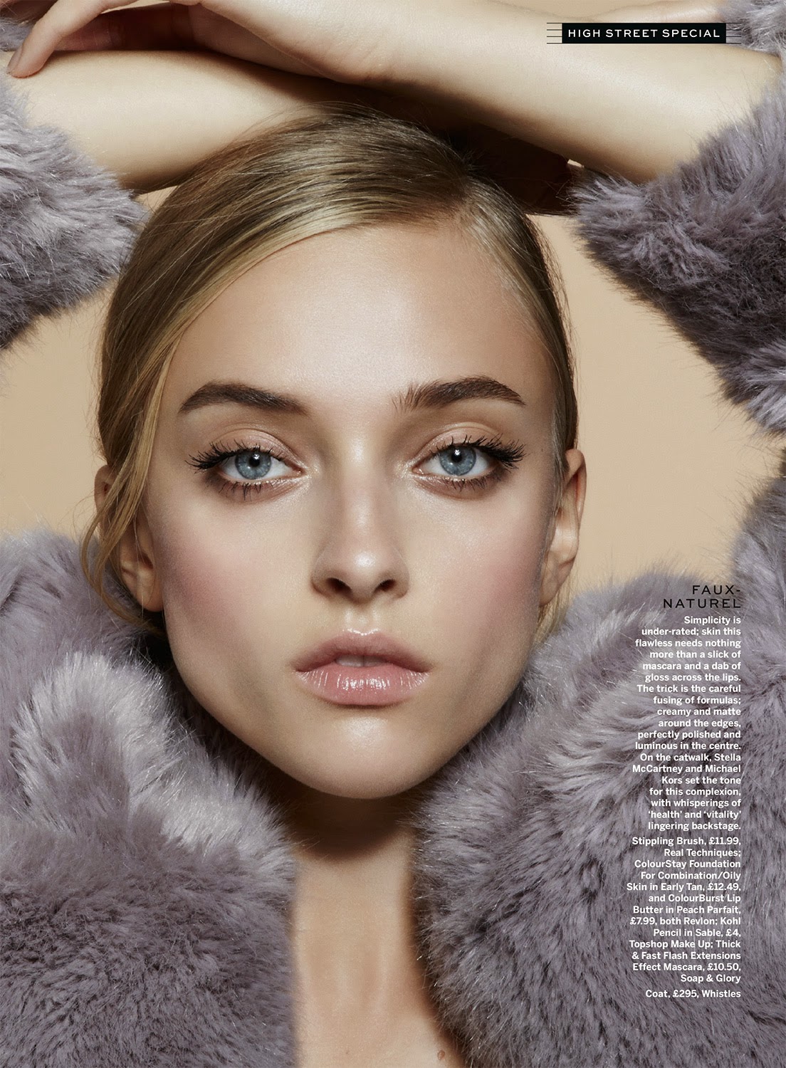 Shoot with Gucci Westman/Revlon Beauty Editorial with model Marcelina Sowa  for Stylist Magazine London
